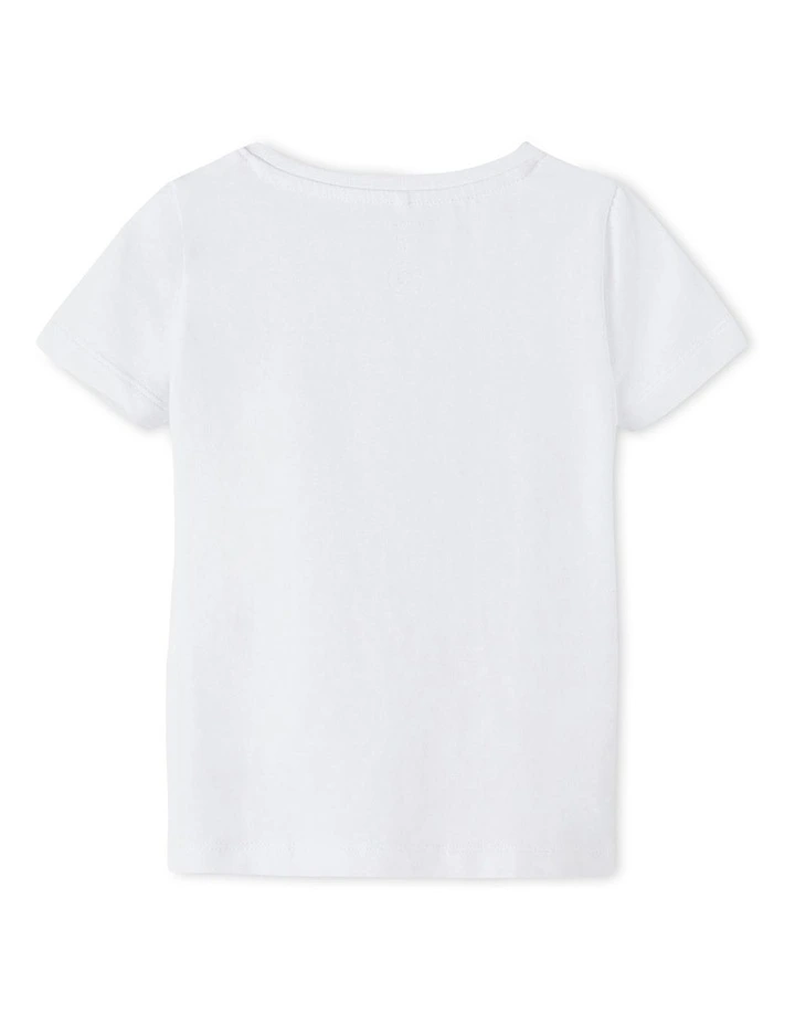 Frigg Patterned T-shirt in Bright White