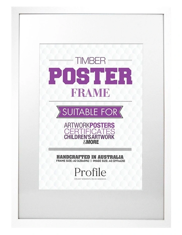 Decorator Photo Frame A2/A3 in White