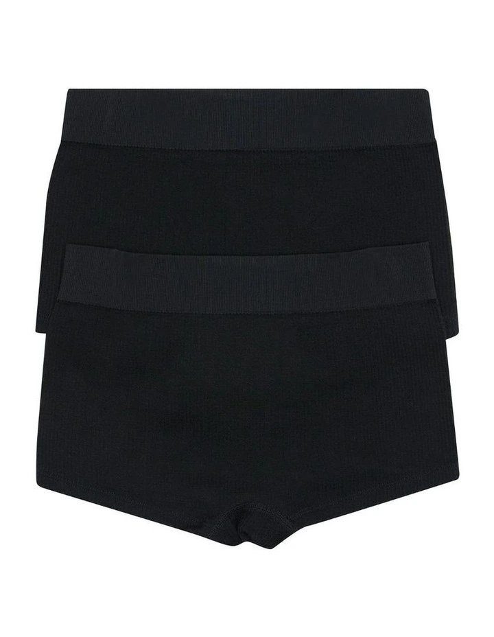 Shortie 2 Pack in Black