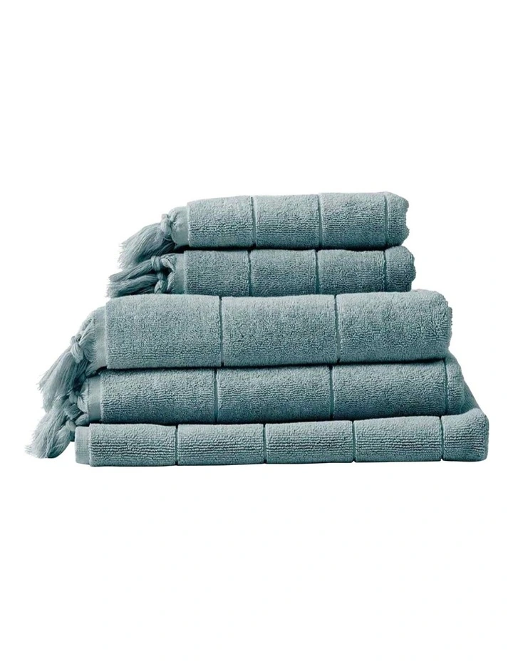 Paros Bath Towel Set in Eucalypt