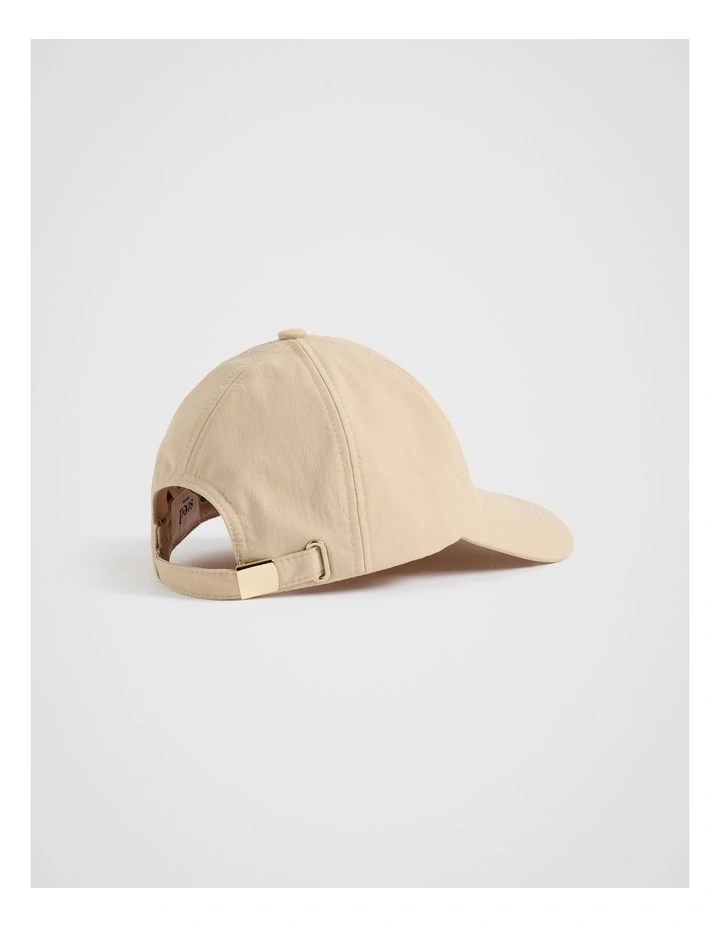Monochrome Logo Cap in Champagne Beige