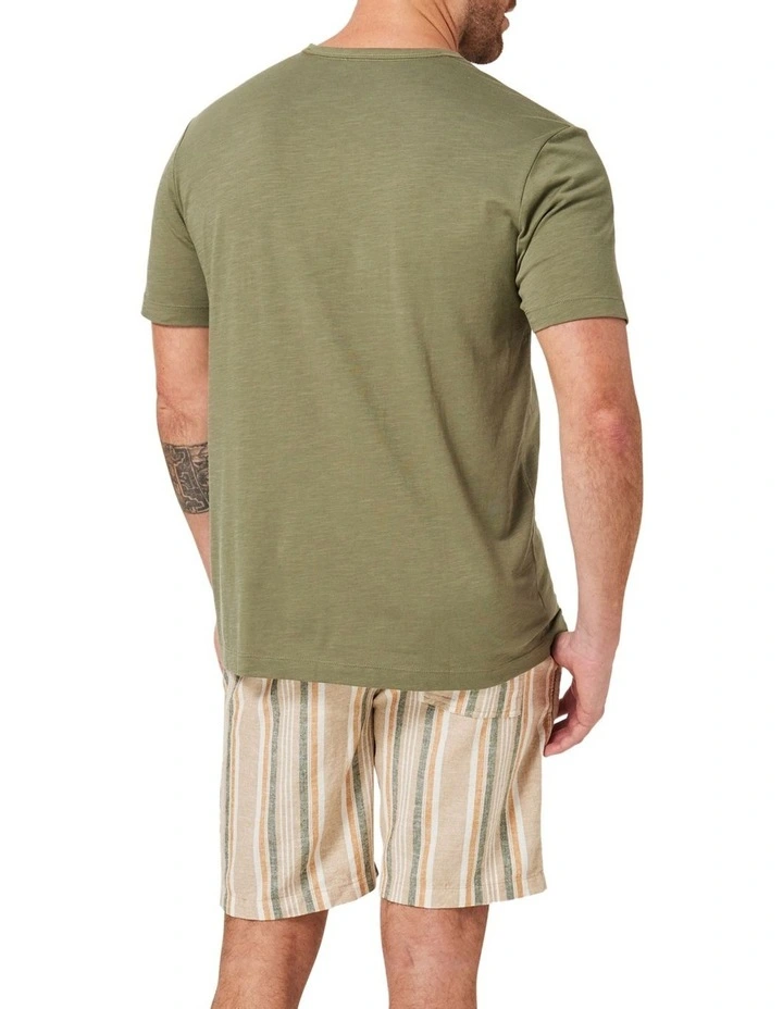 Pima Cotton Tee in Olive