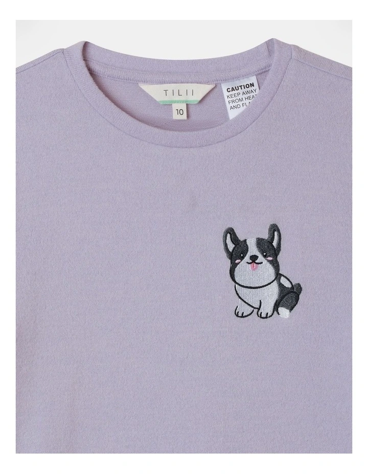 Corgi Pyjama Set in Orchid