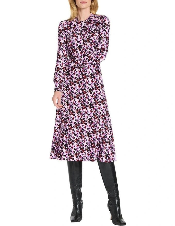 Fabienne Jersey Dress in Peony Multi