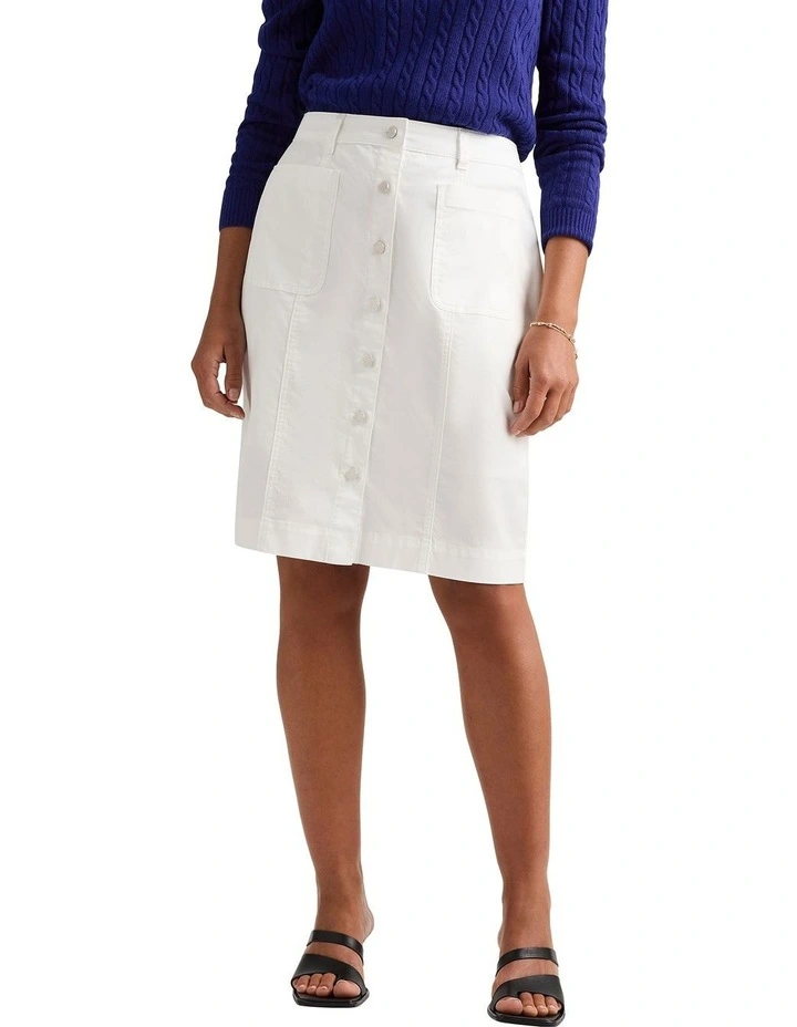 Mira Utility Skirt in White