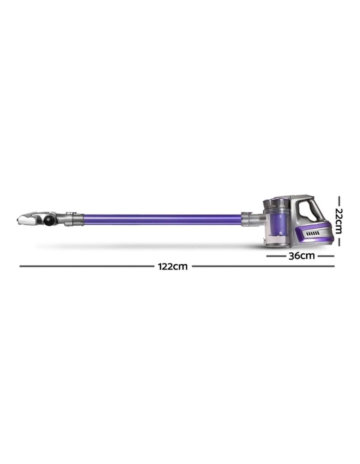 150W Cordless Stick Vacuum Cleaner Handheld Bagless Vac 2-Speed Grey