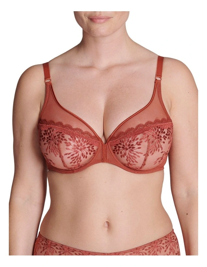 Singuliere Full Cup Plunge Bra in Sienna