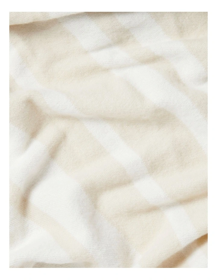 Georgia Geo Printed Scarf in White