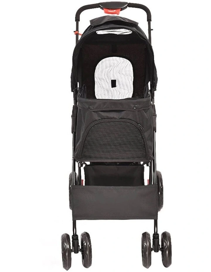 4 Wheels Pet Stroller Pram in Black