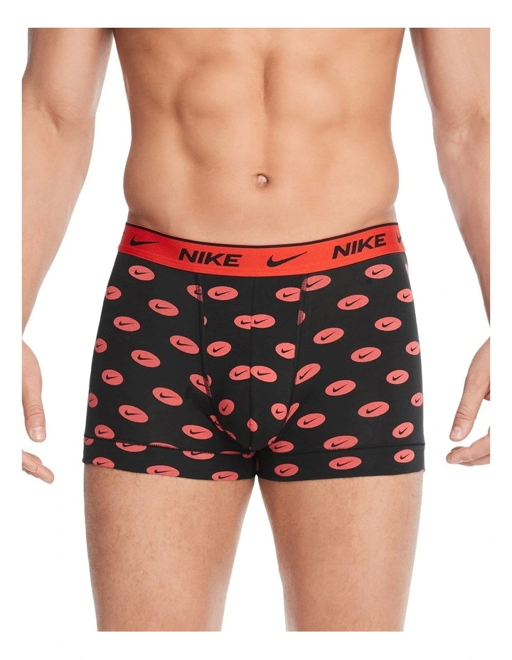 Everyday Stretch Trunks 3 Pack in Track Red Oval Swoos