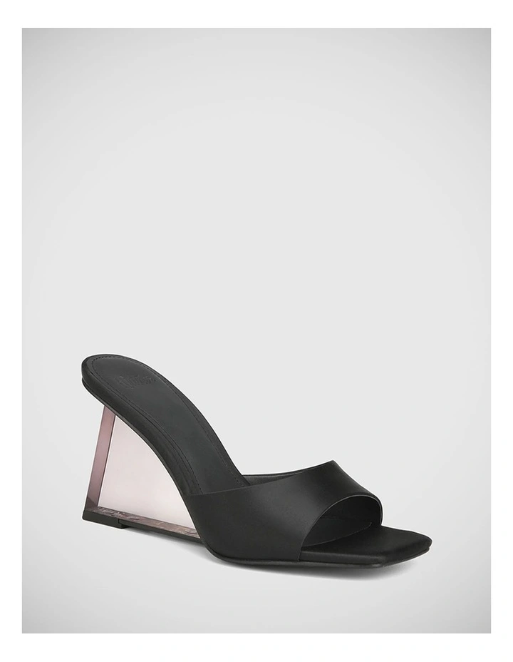 Reynolds Satin Sandal in Black