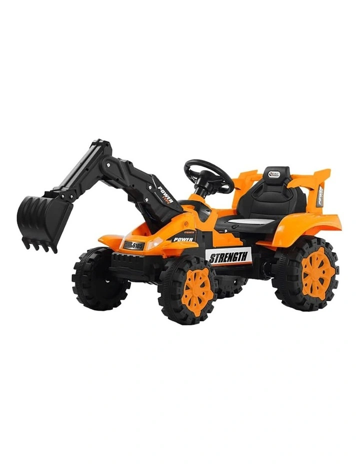 Ride On Excavator Orange
