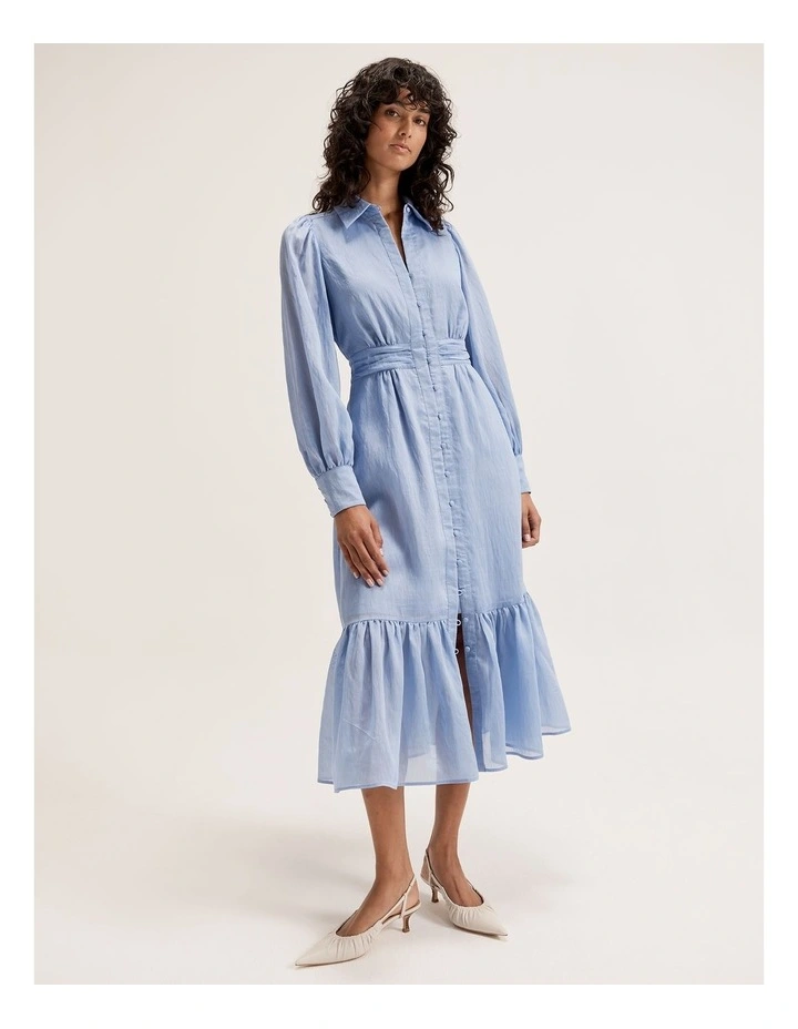 Skyway Shirt Dress in Blue