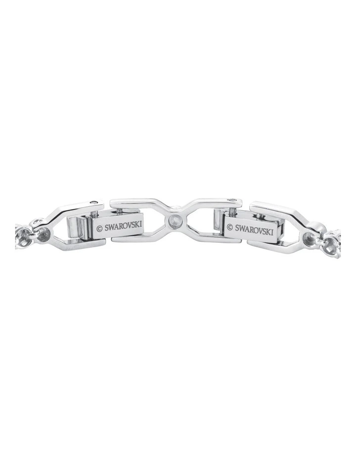Emily Bracelet Round Cut Rhodium Plated in White