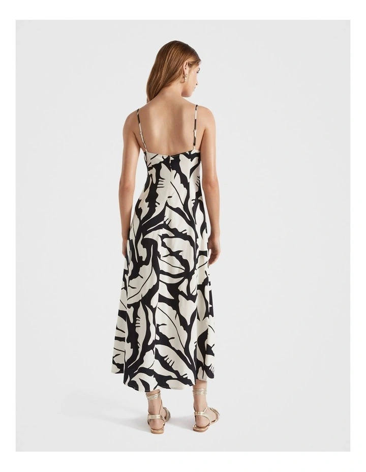 Mono Palm Twist Dress in Multi