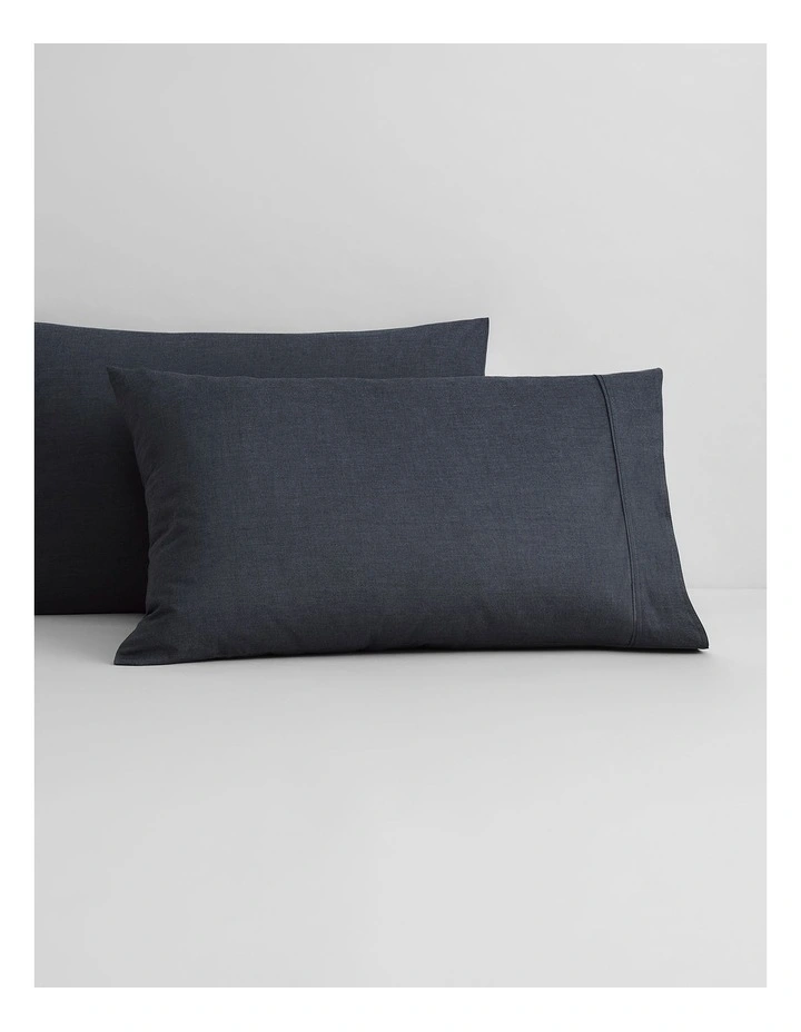 Reilly Pillowcase Pair in Carbon