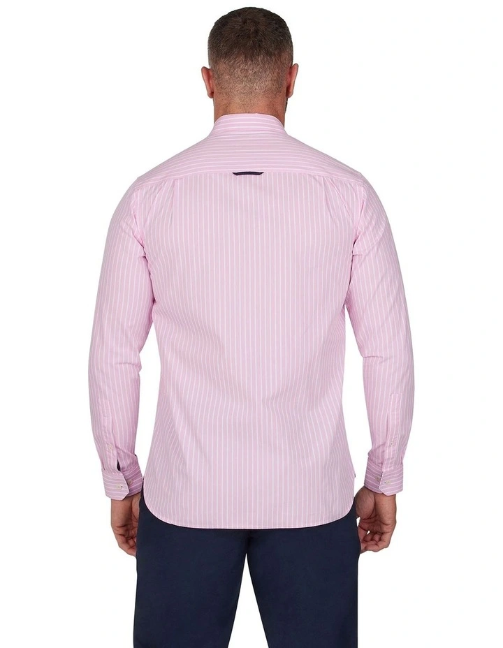 Classic Long Sleeve Poplin Shirt in Pink