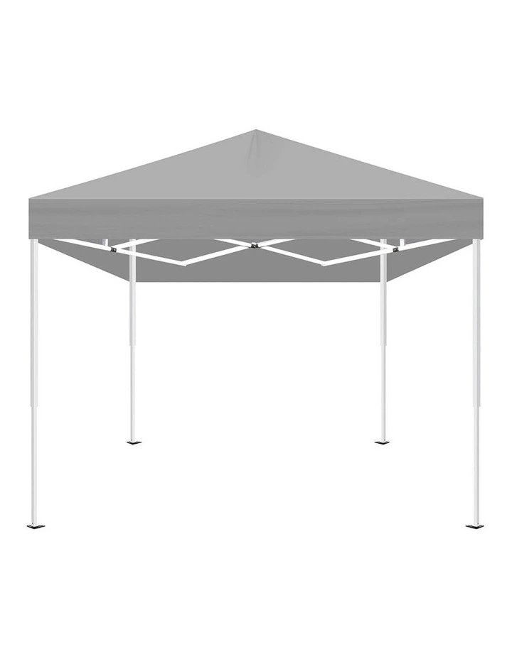 Gazebo Pop Up Marquee Wedding Tent 3x3m in Grey