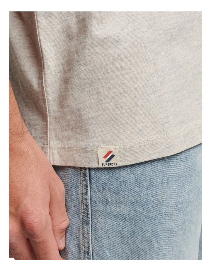 Athletic Club T-shirt in Oatmeal Marl