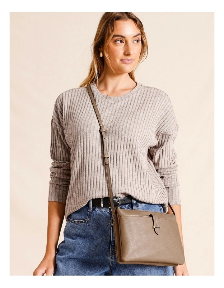 Lara Crossbody Bag in Beige