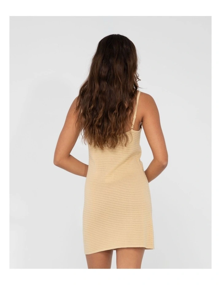 Harri Knitted Mini Dress in Natural