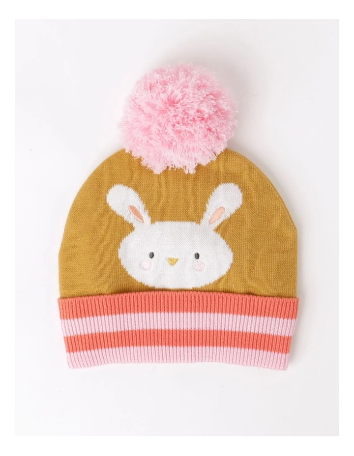 Bunny Beanie in Gold