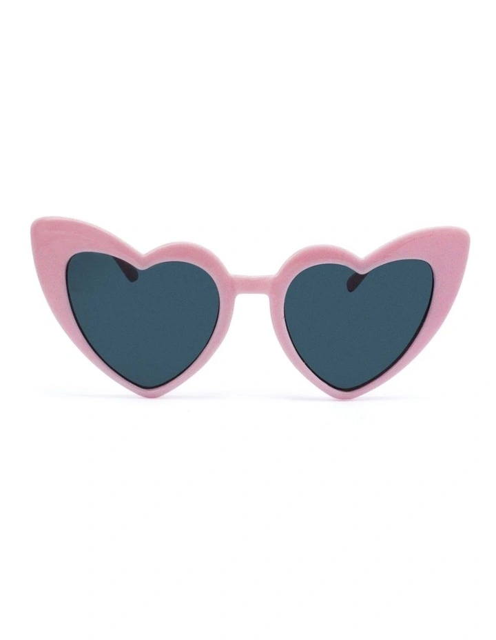 Love Heart Sunglasses in Pink