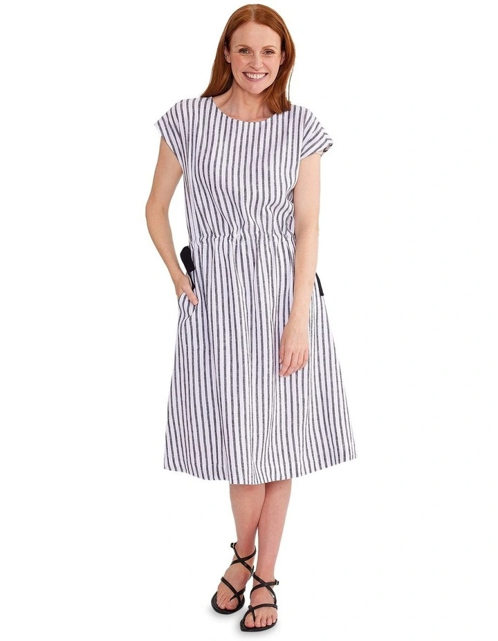 Stripe Dress in Black/White