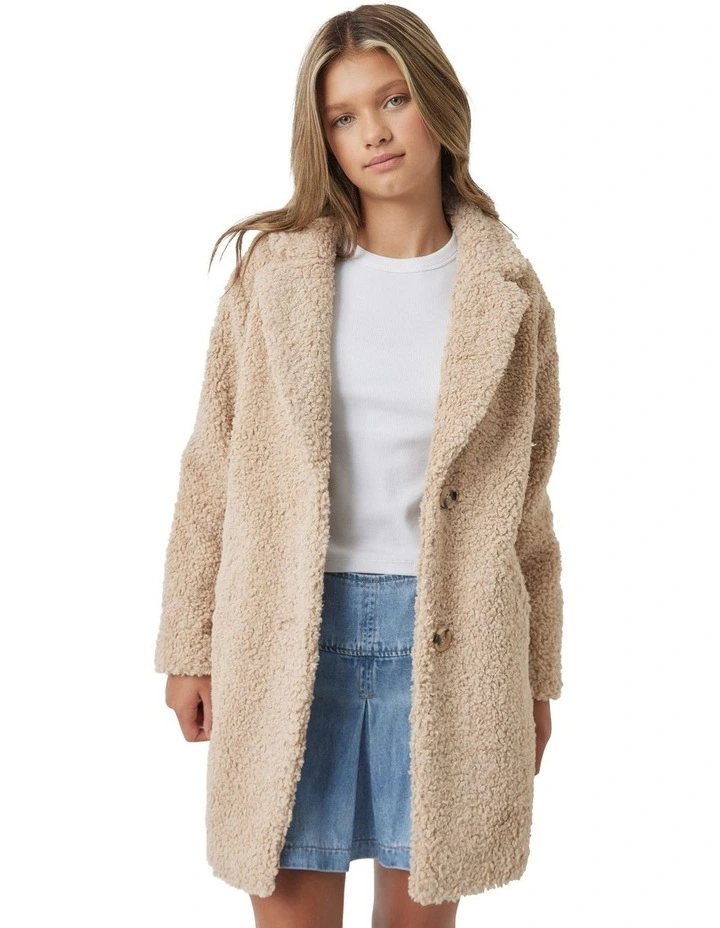 Tessa Oversized Coat in Beige
