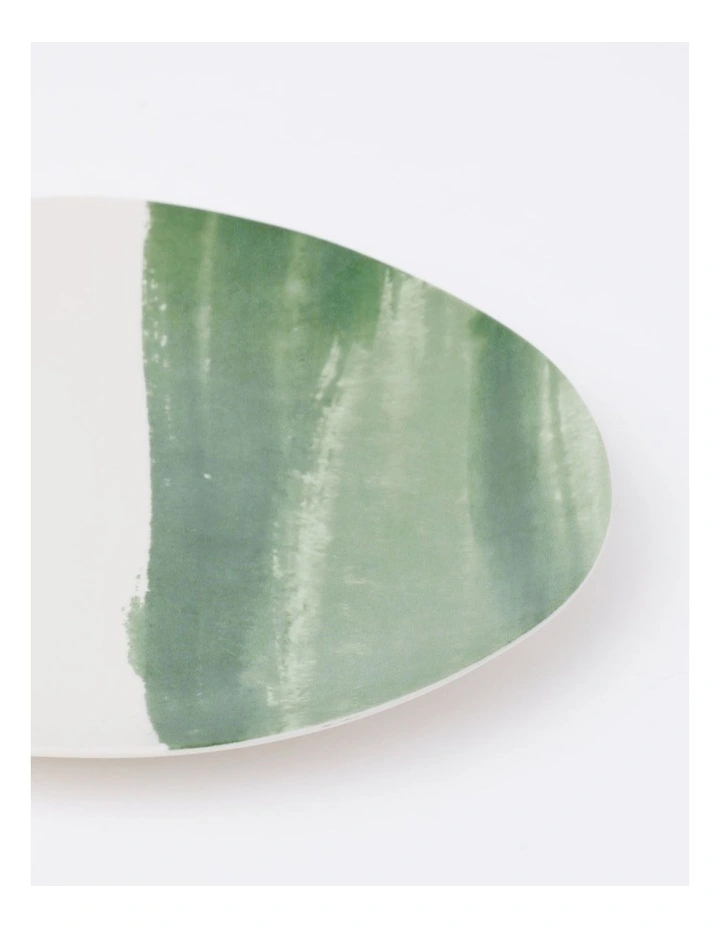 Sealers Cove Salad Plate in Matte Green Wash