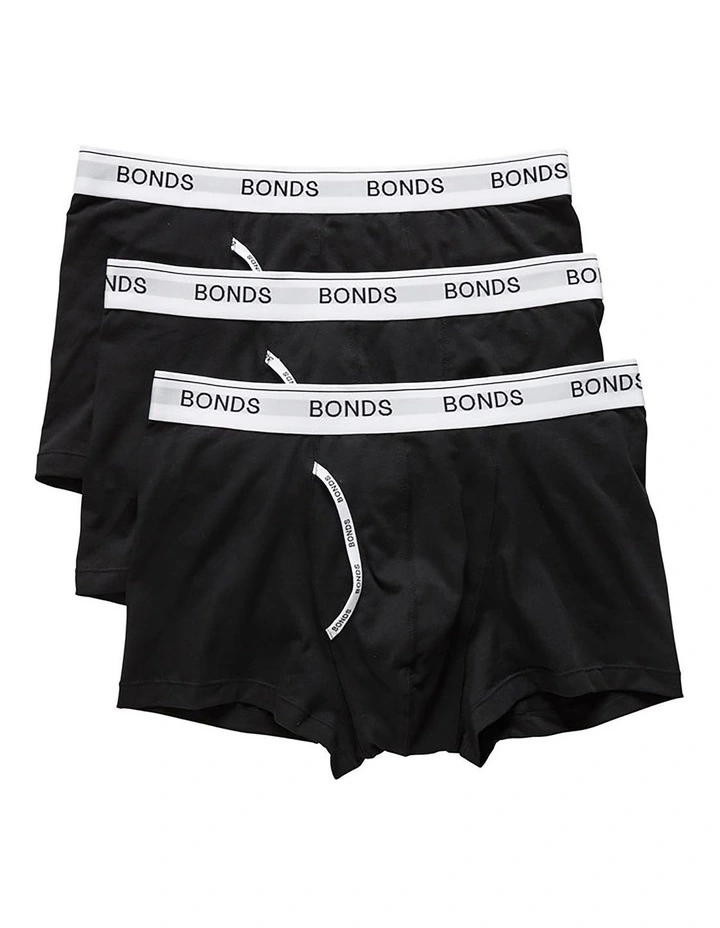 Guyfront Trunk 3 Pack in Black