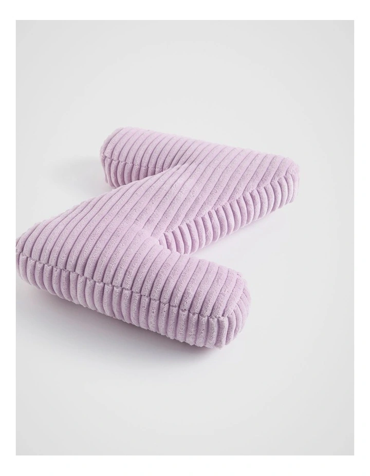 Orchid Cord Initial Cushion Z in Purple