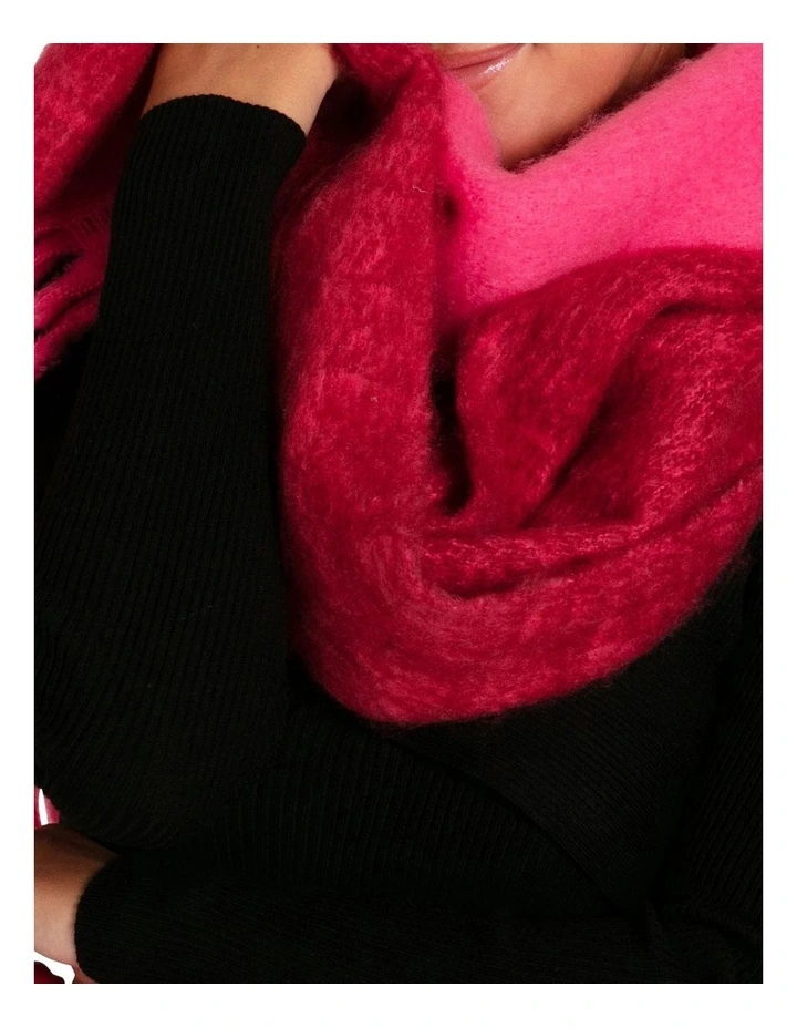 Wasted Love Two-toned Scarf in Red