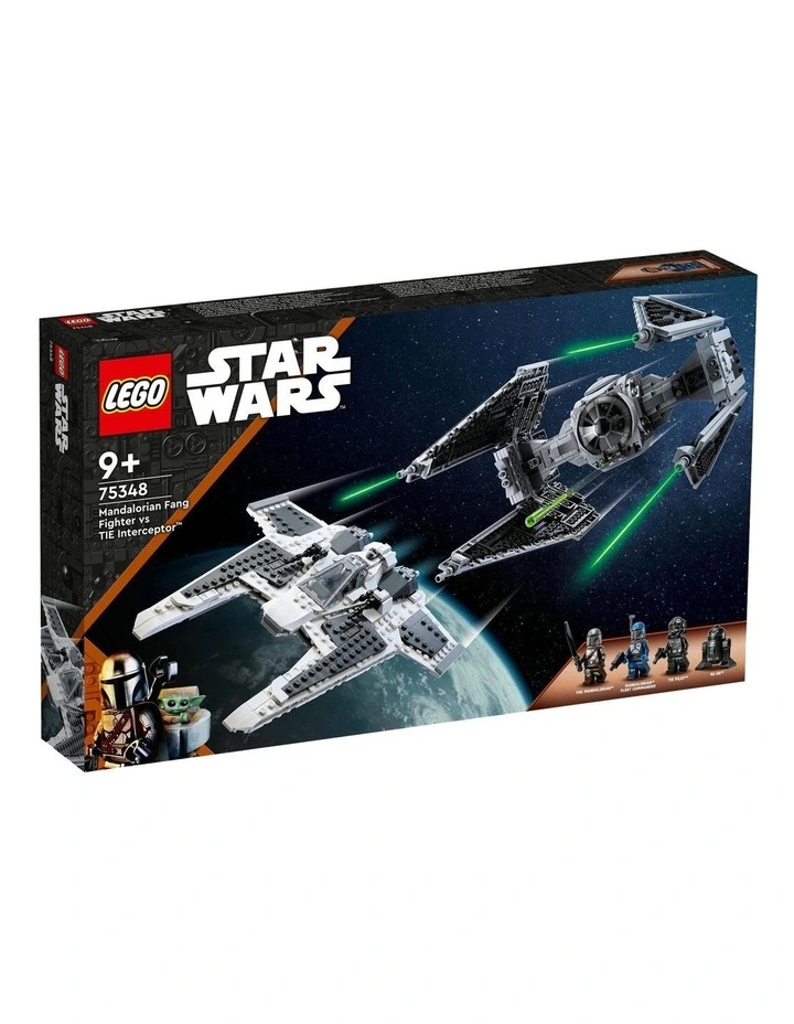 Star Wars Mandalorian Fang Fighter vs. TIE Interceptor 75348