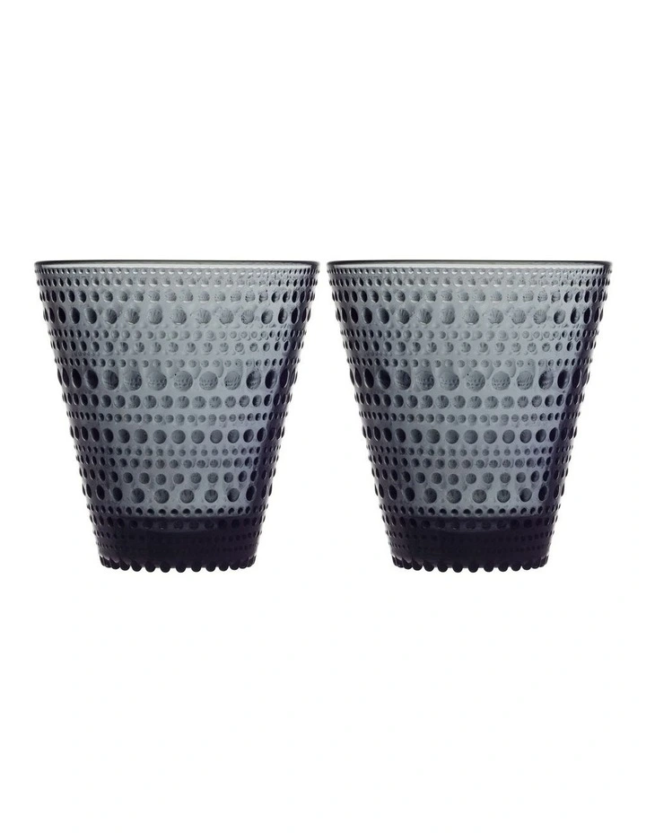 Kastehelmi Set of 2 Tumbler Dark Grey