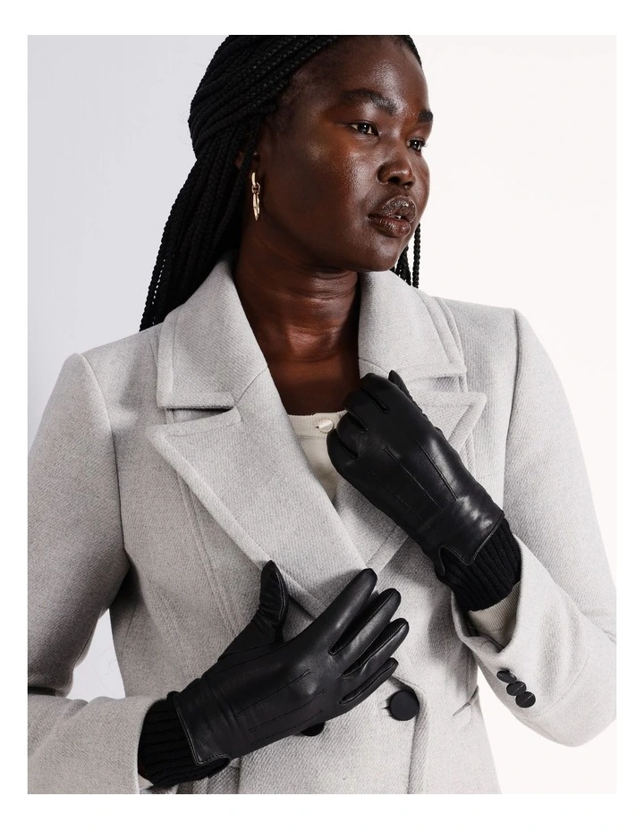 Leather Gloves in Black