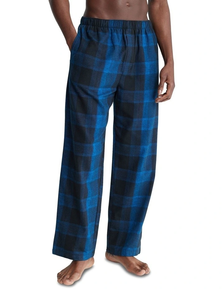 Pure Flannel Sleep Pant in Gradient Check Black