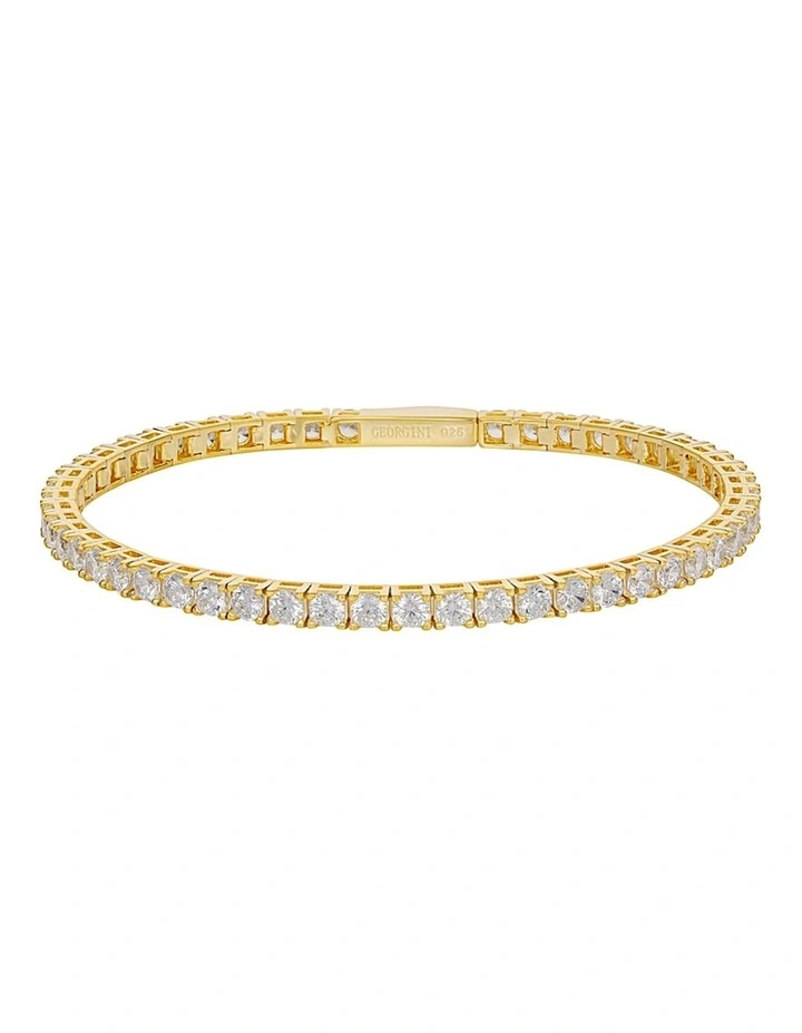 Selena 3mm Tennis Bracelet in Gold