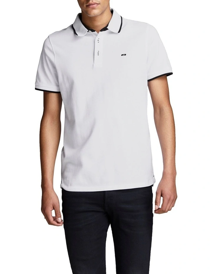 Paulos Short Sleeve Polo in White