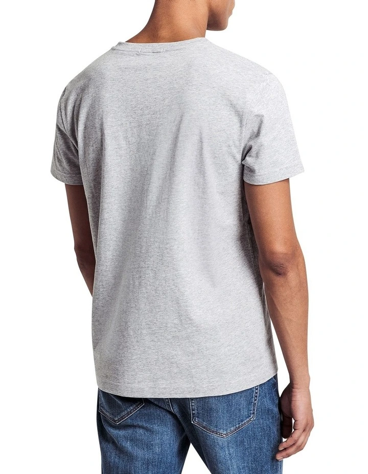 Solid Short Sleeve T-Shirt in Grey Marle