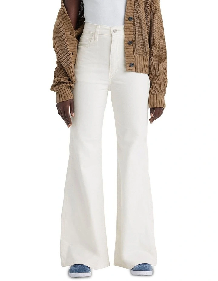 Ribcage Bell Jeans in Egret