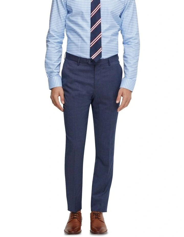Byron Wool Suit Trousers in Blue