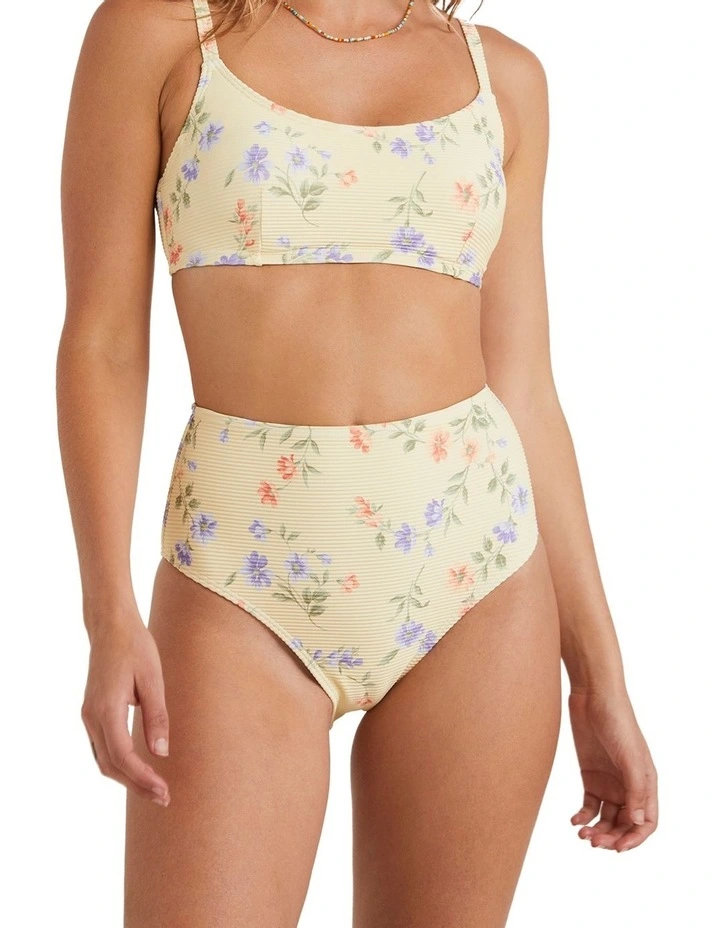 Kismet Hi Retro Bikini Bottom in Yellow