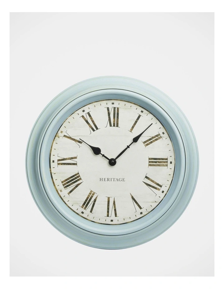 Paris Provincial Duck Egg Clock 40cm in Blue