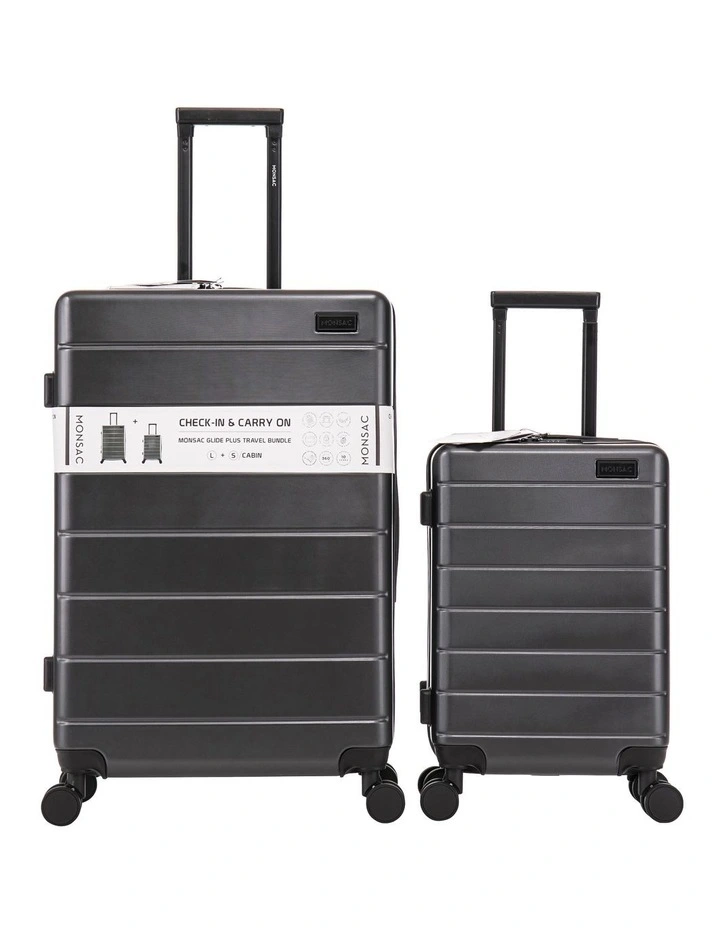 Glide Suitcase Large Small Travel Bundle