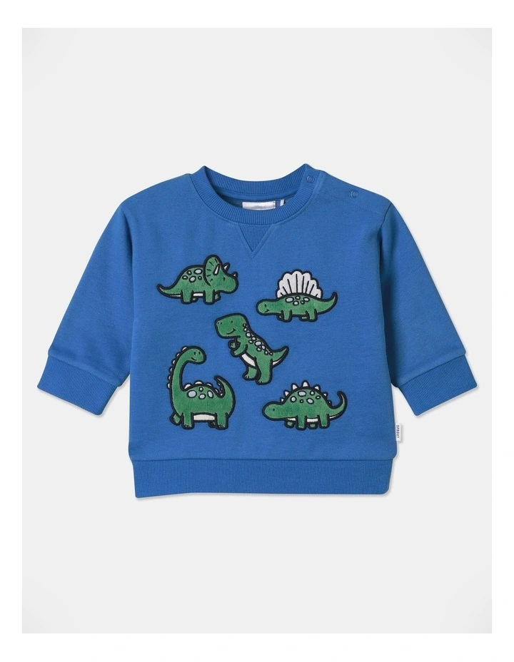 Boys Fashion Sweat in Bright Blue