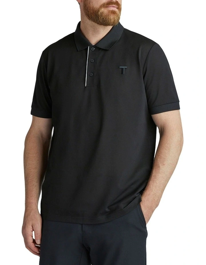 Highland Polo T-shirt in Black