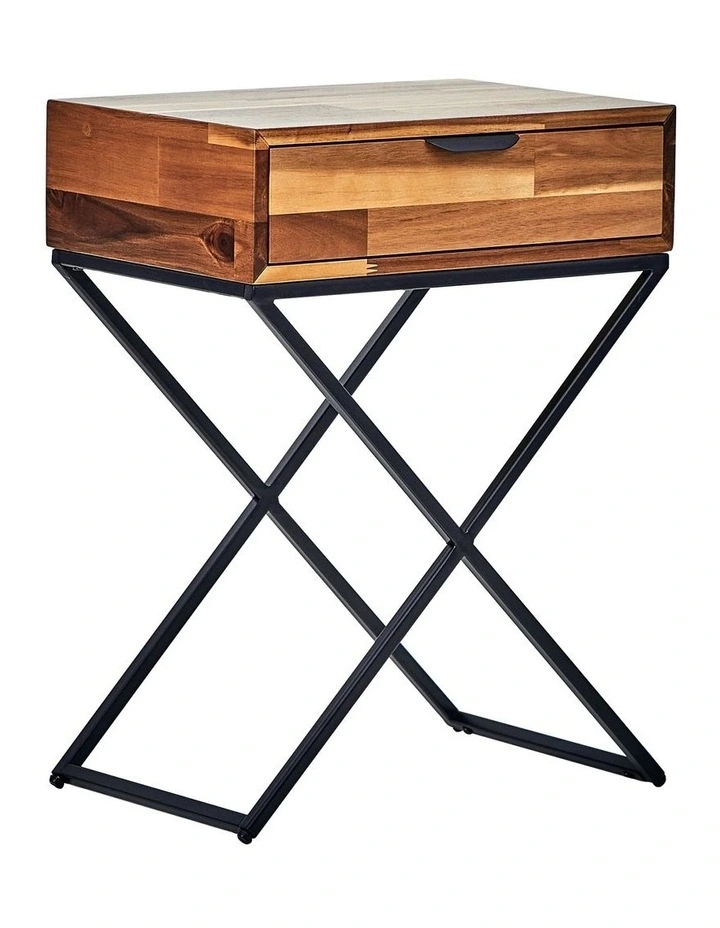 Acacia 1 Drawer Side Table in Natural