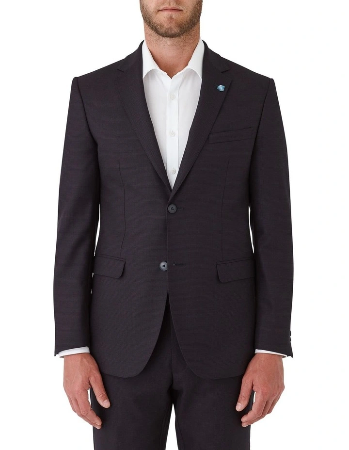 Ayden Slim Fit Jacket in Burgundy