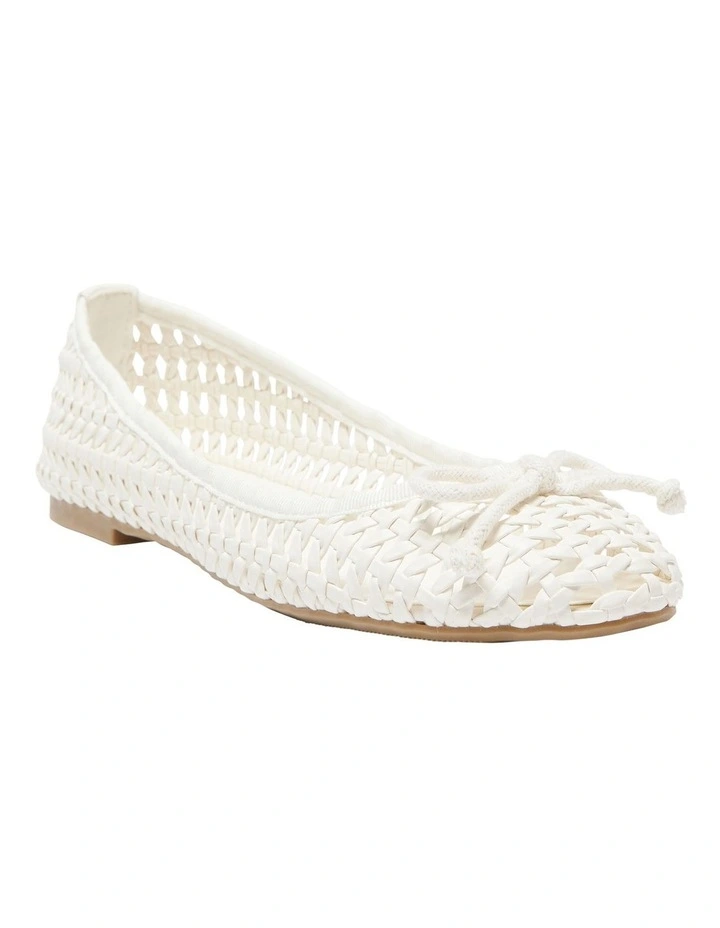 Sloane Ballet Shoes in Bone Weave